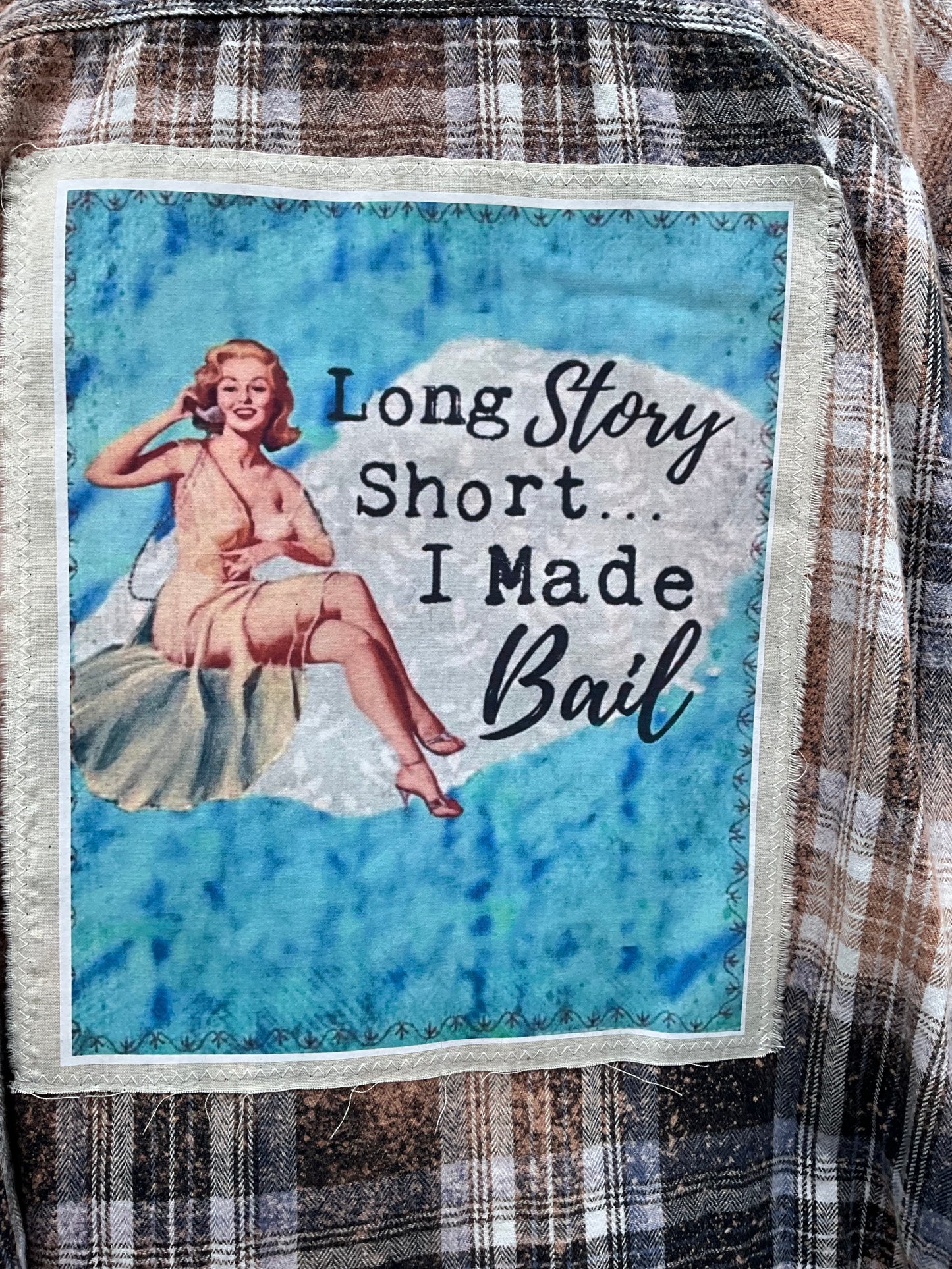 Long Story Short Distressed Flannel