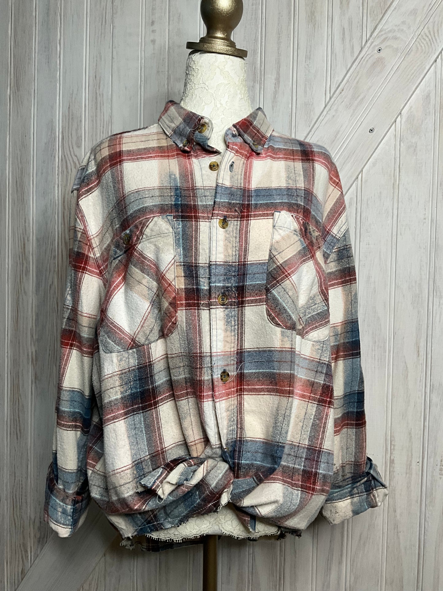 Floral Skull Flannel