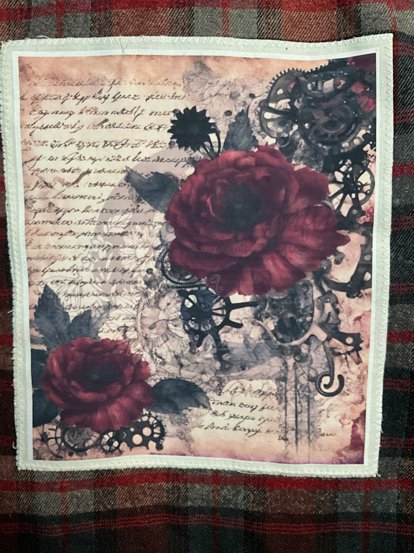 Steampunk Roses Flannel