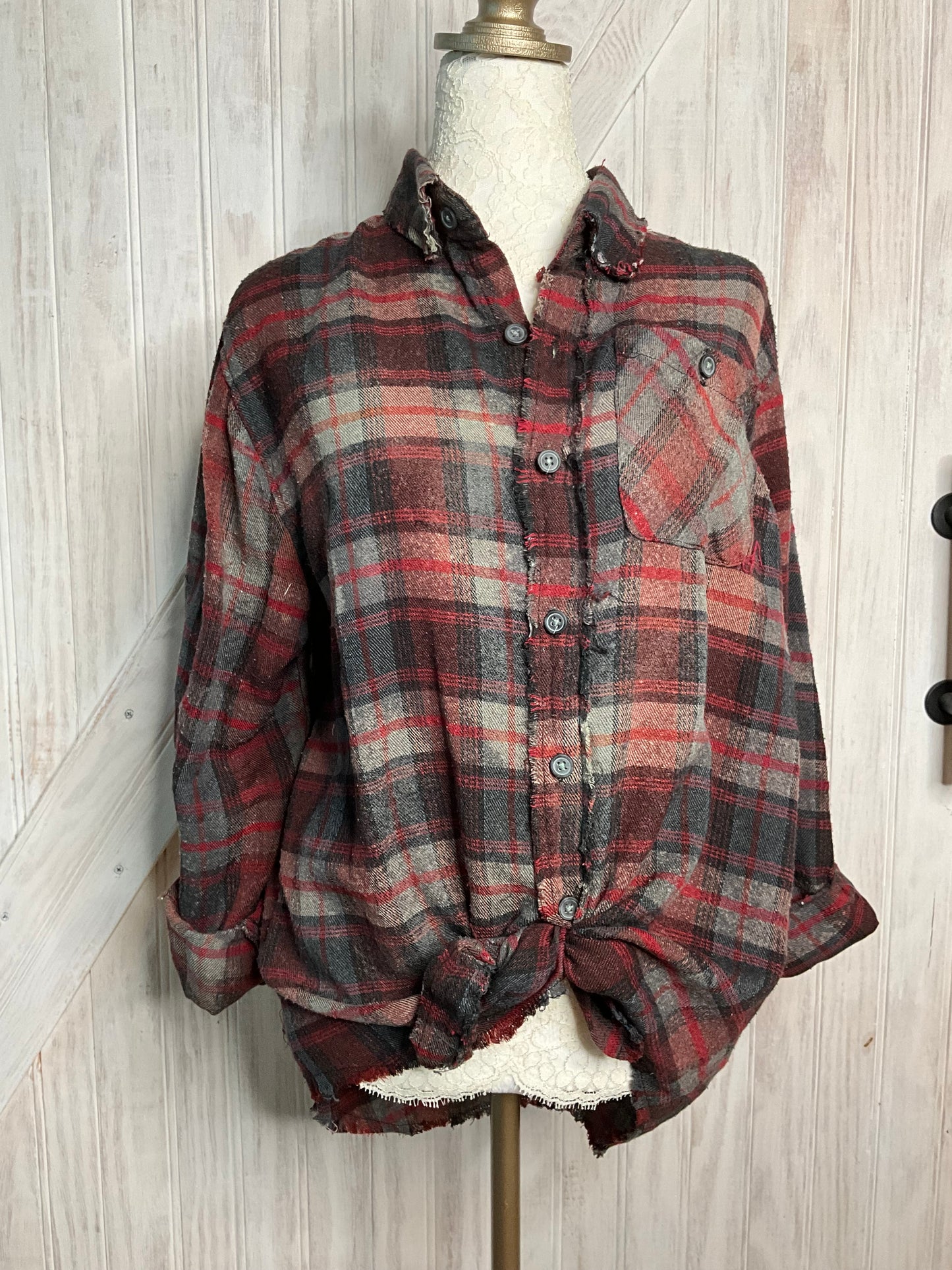 Steampunk Roses Flannel
