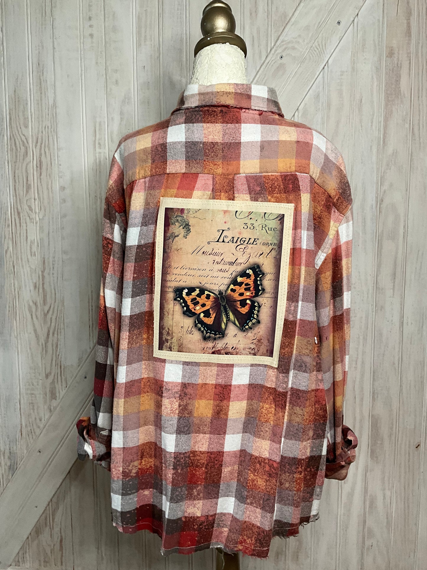 Amber Butterfly Flannel