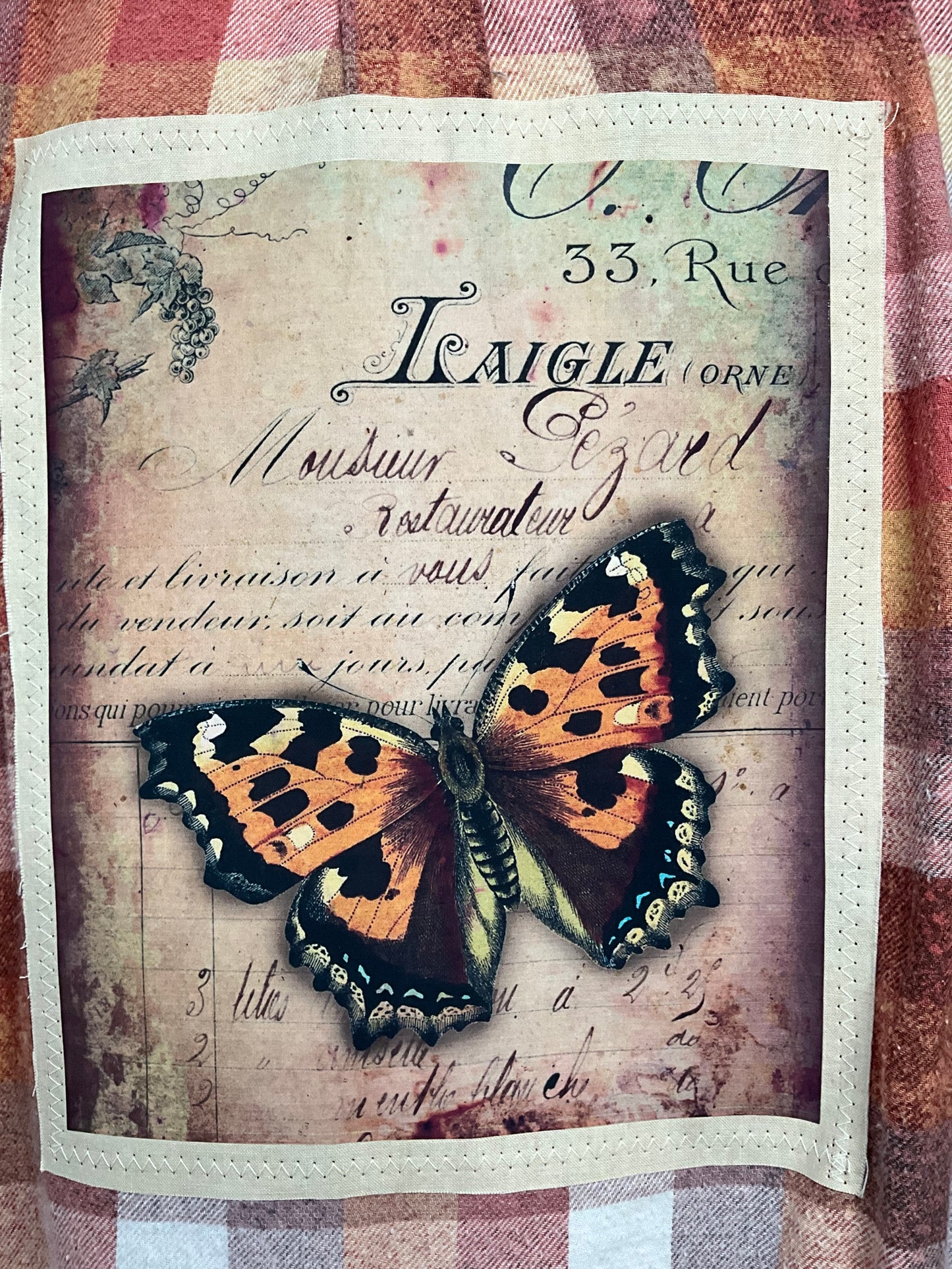 Amber Butterfly Flannel
