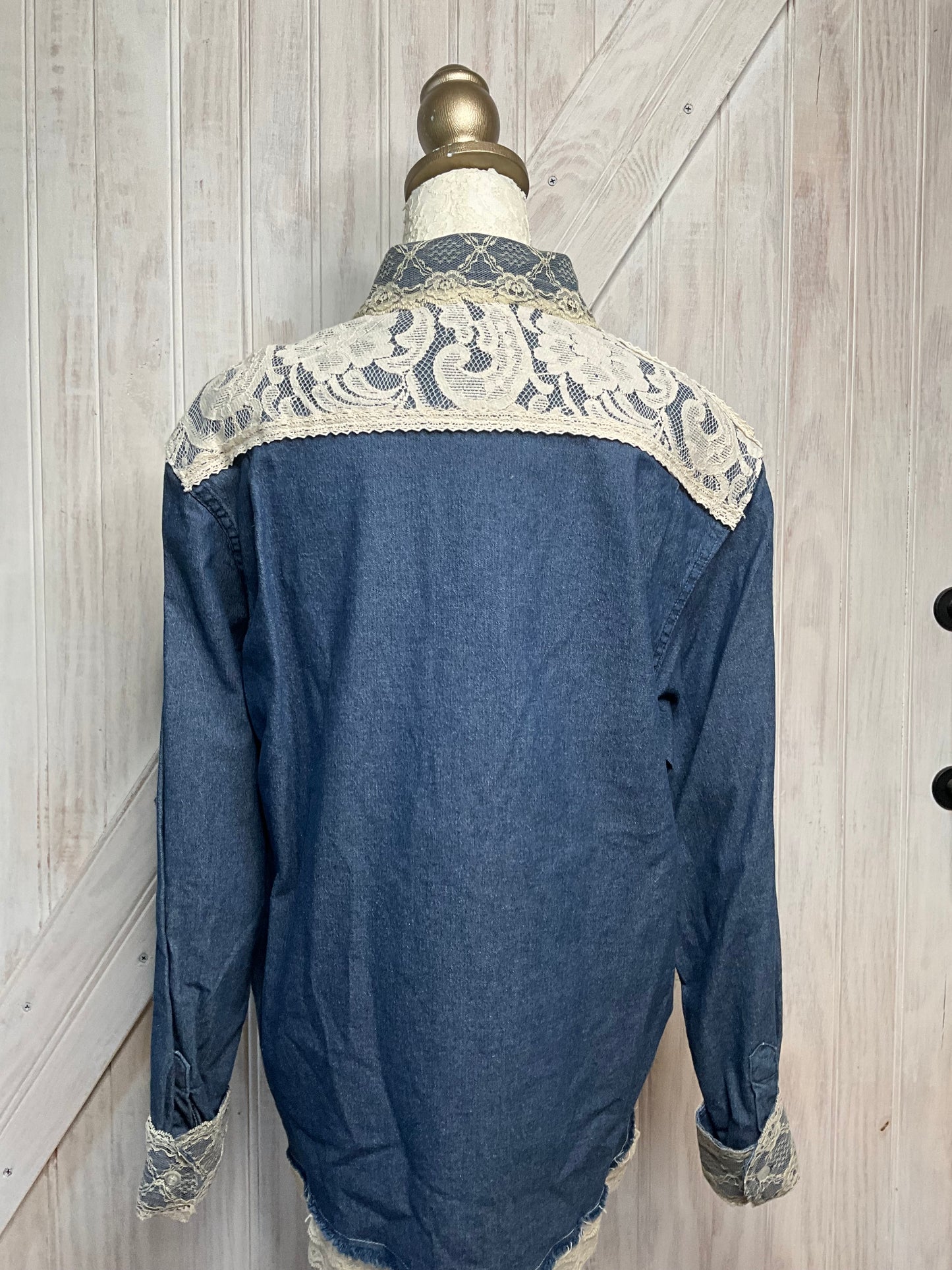 Denim & Lace Shirt