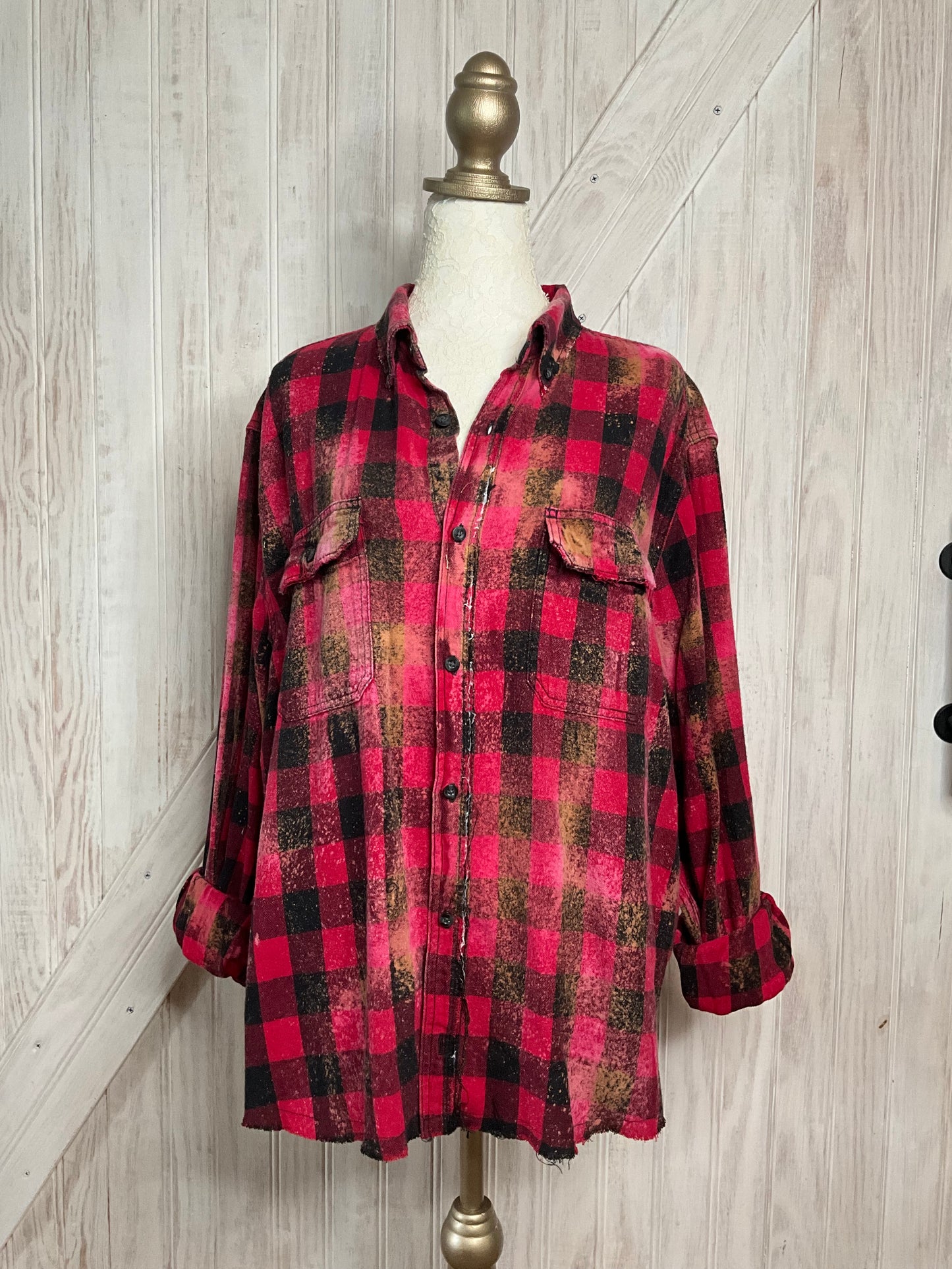 Turquoise Cross Flannel