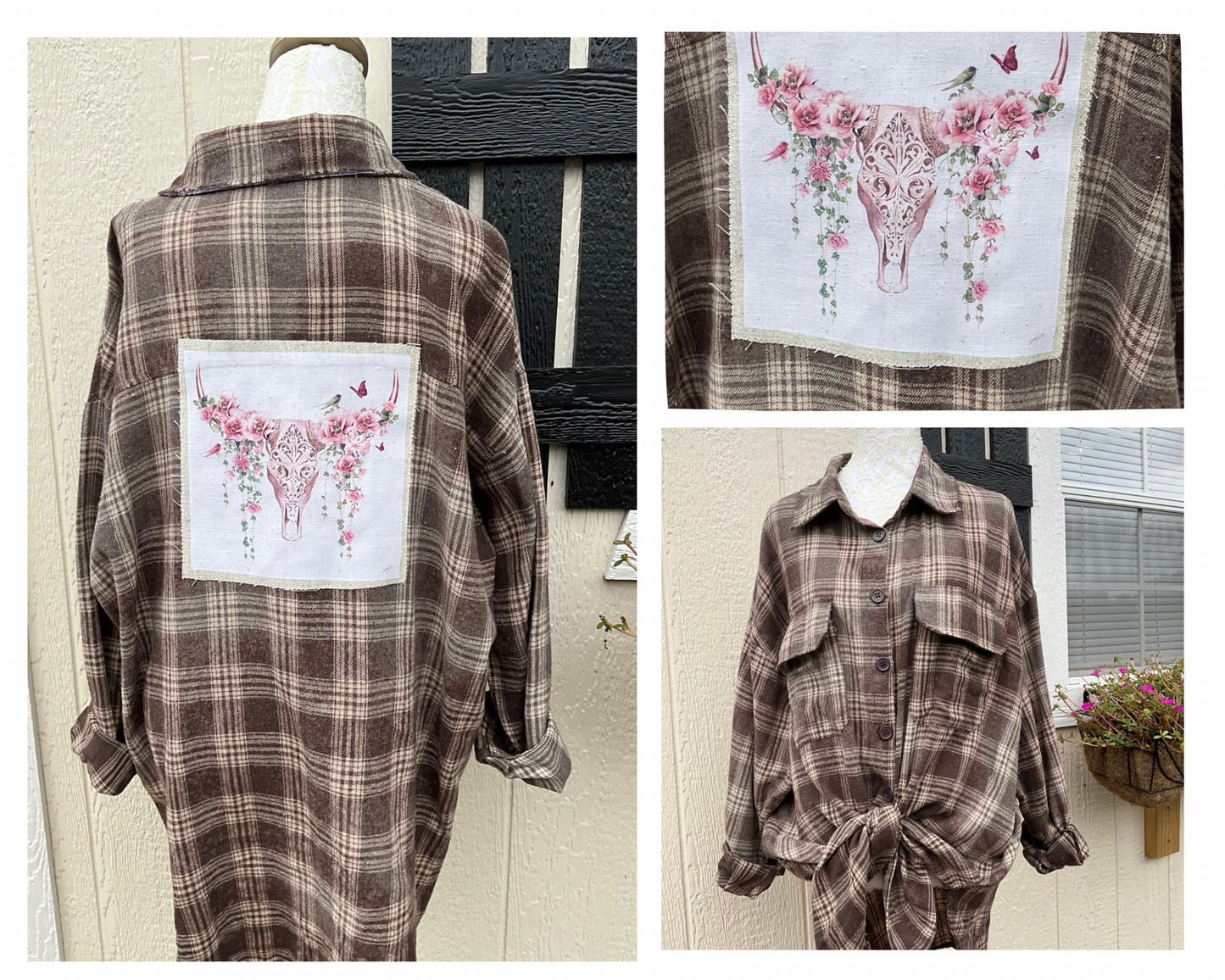 Roses & Steers Flannel