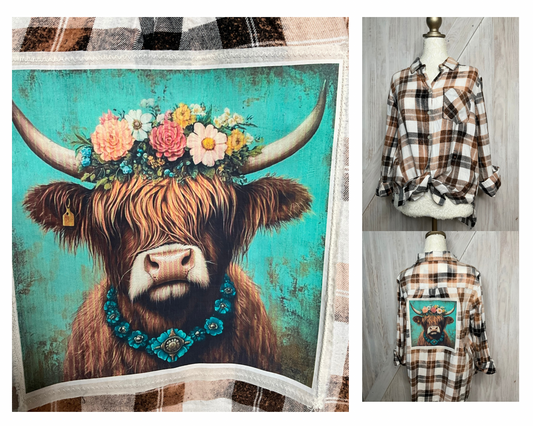 Highland Cow Flannel