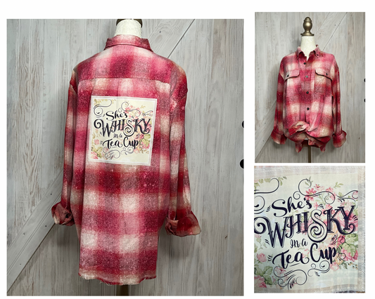 Amber Whiskey In a Teacup Flannel